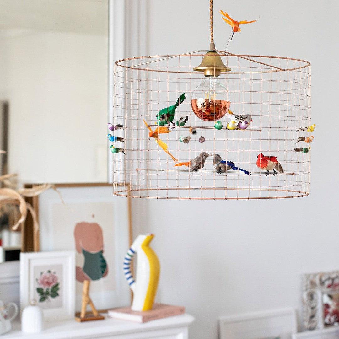 Les Volieres Birdcage Lamps and Chandeliers by Mathieu Challieres