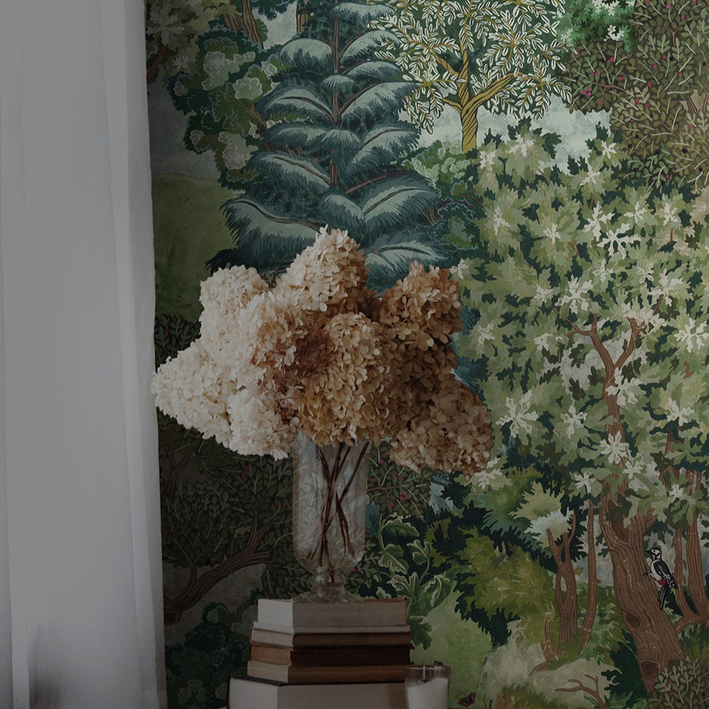 Miserden Trees Wallpaper-Beaumonde
