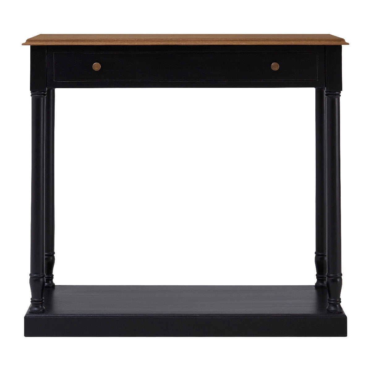 Beaumonde Home Loire 1 Drawer Black Console Table