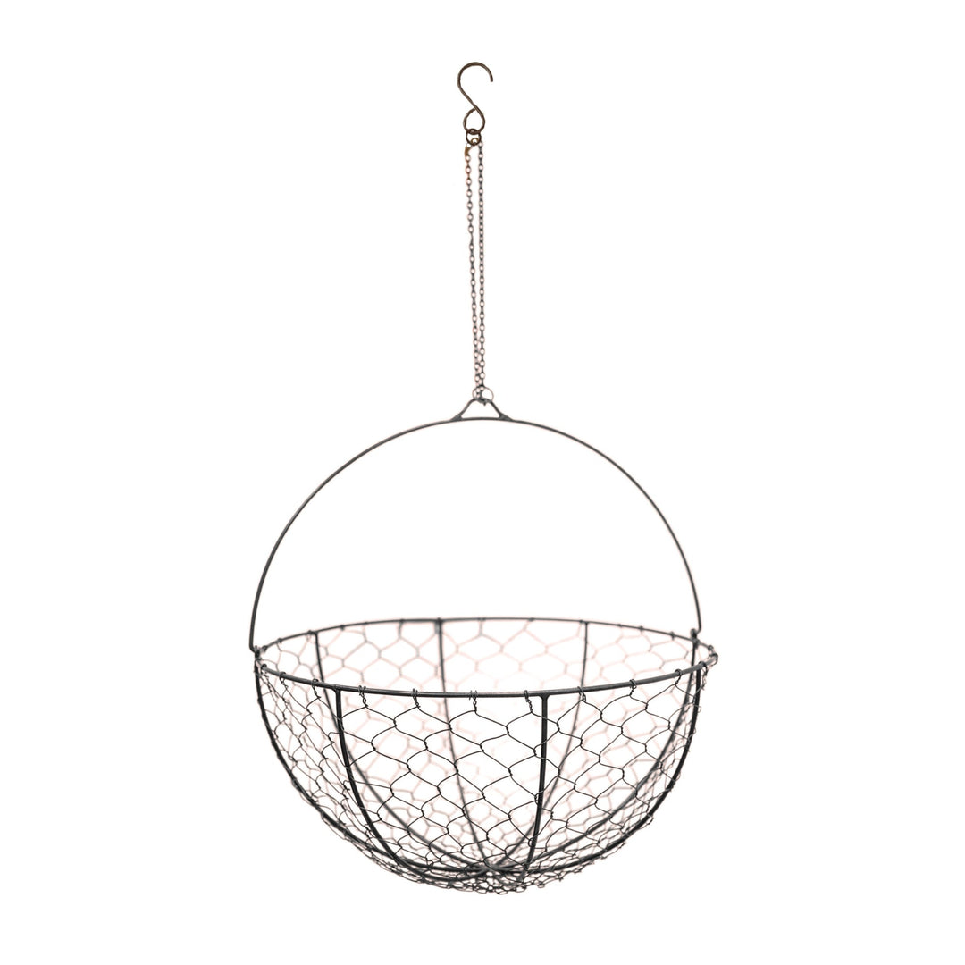 Outdoor Hanging Wired Netted Basket-Beaumonde