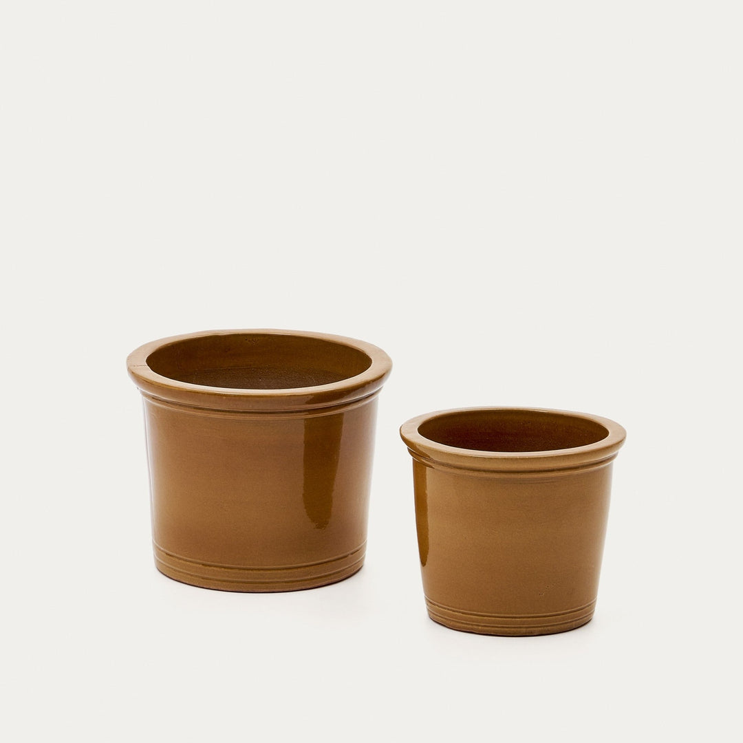 Presili Set of 2 Terracotta Plant Pots-Beaumonde
