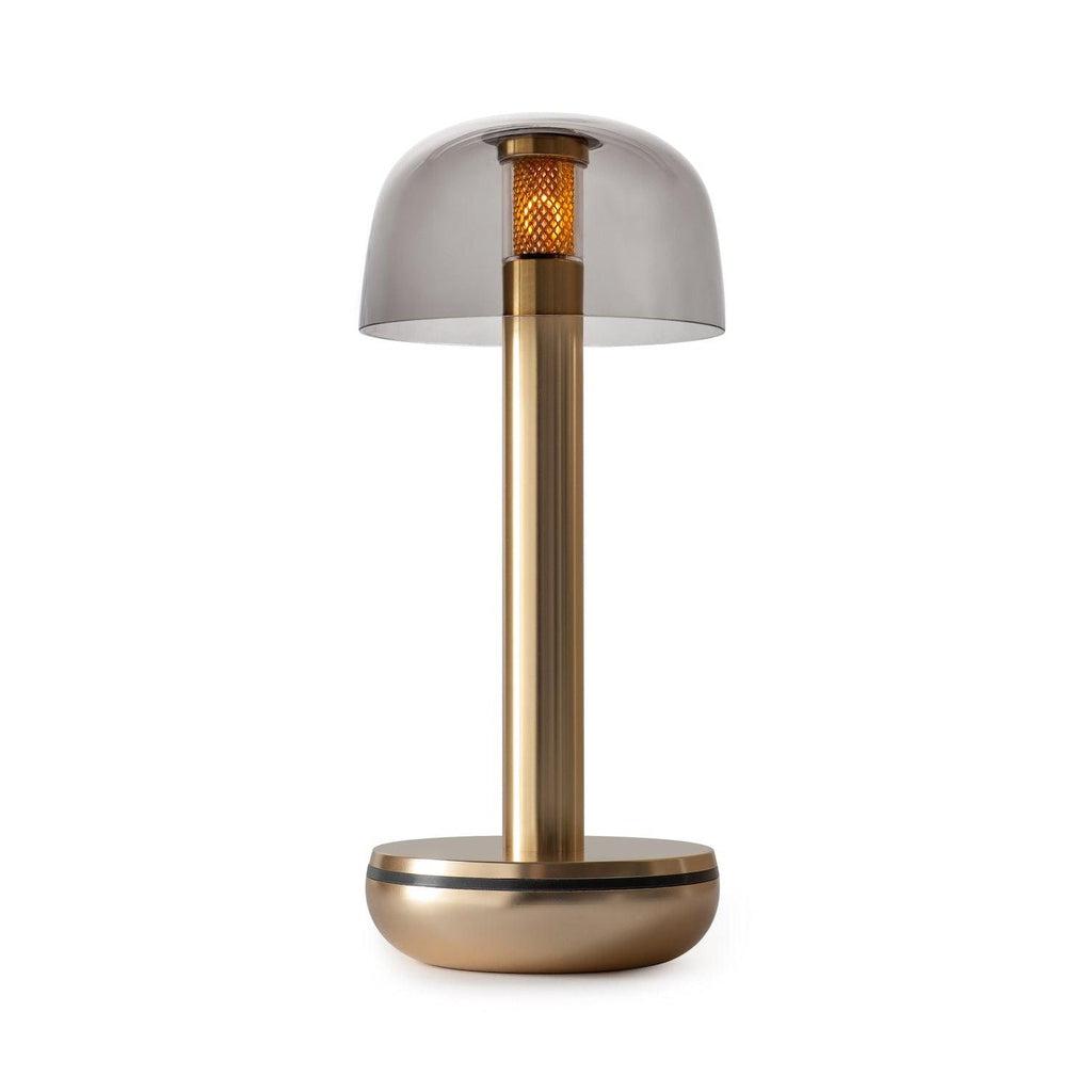 Humble Two LED Wireless Table Light - Gold/Smoked Glass-Humble-Beaumonde