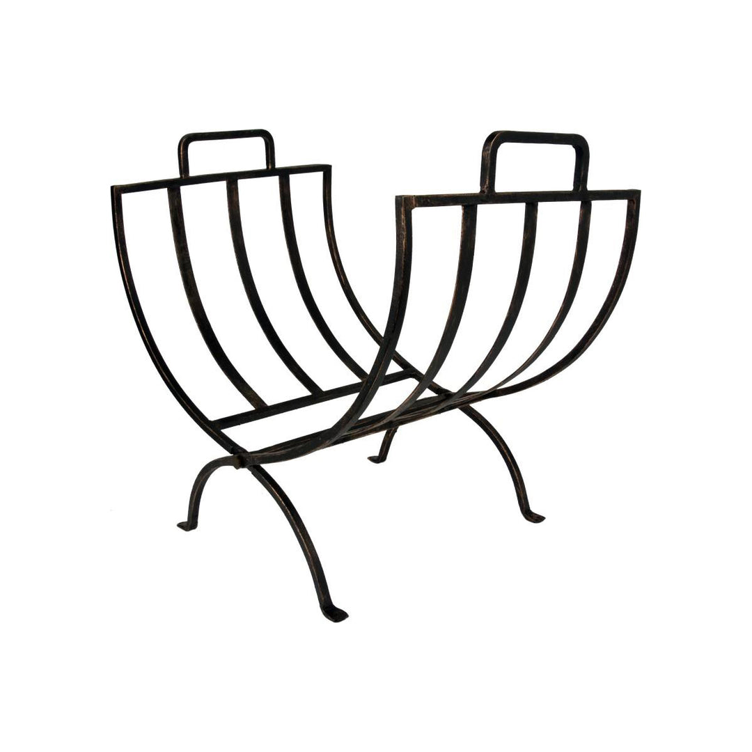 Iron Linear Log Basket-Beaumonde
