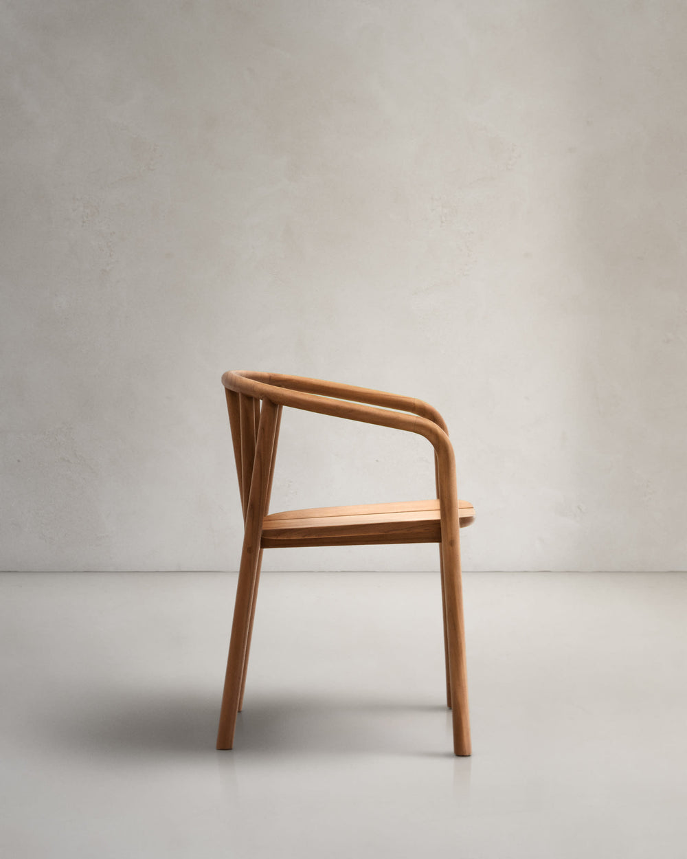 Turqueta Solid Teak Outdoor Stackable Chair-Beaumonde