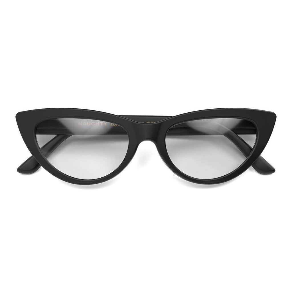 Naughty Blue-Blockers Glasses Matte Black-Beaumonde