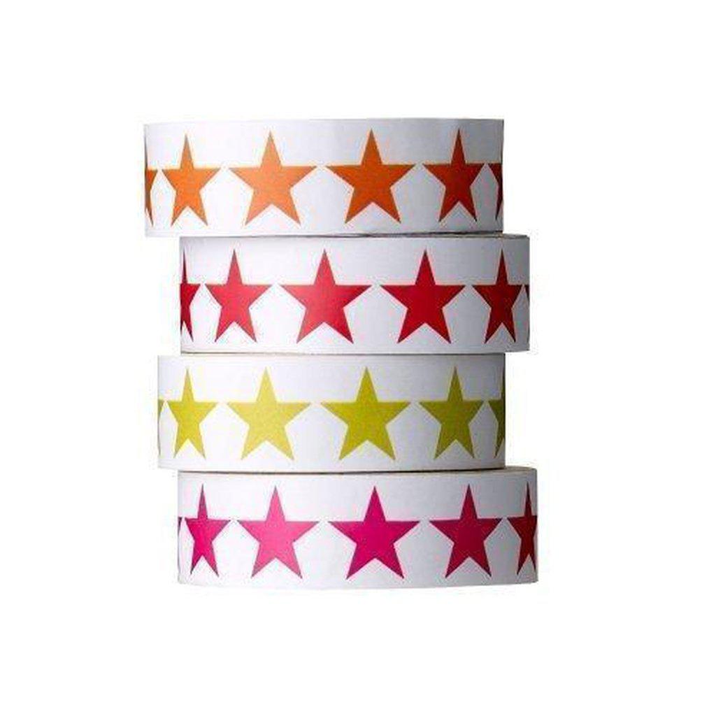 Neon Stars Washi Crafting Tape-Beaumonde