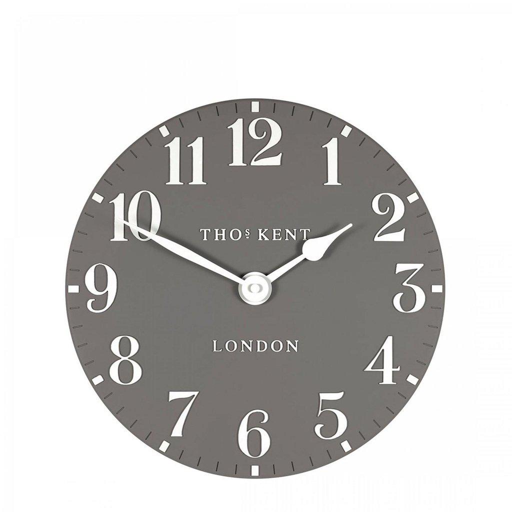 Arabic Dolphin Grey Small Wall Clock-Beaumonde