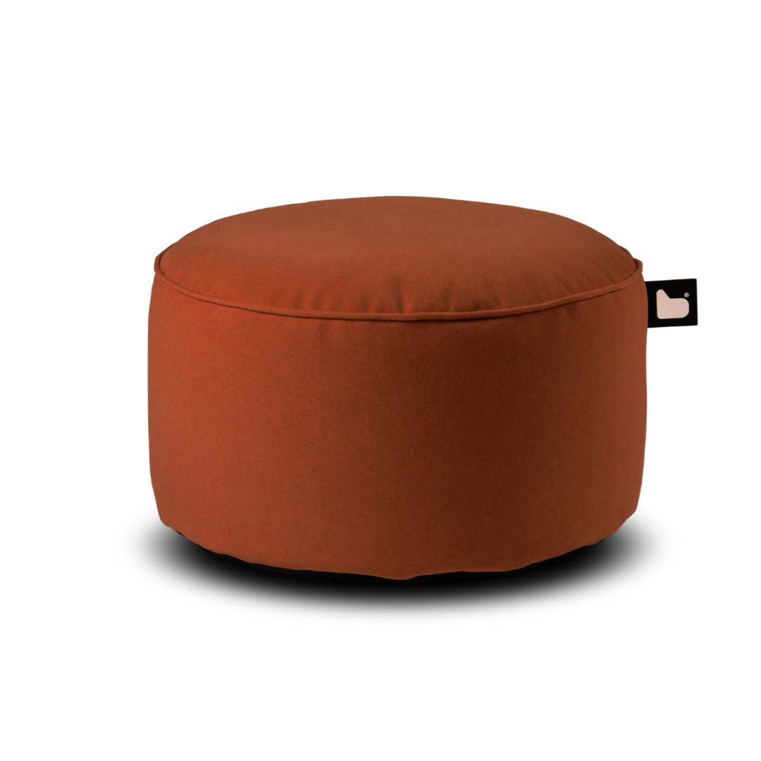 Brushed Suede Poufe-Beaumonde