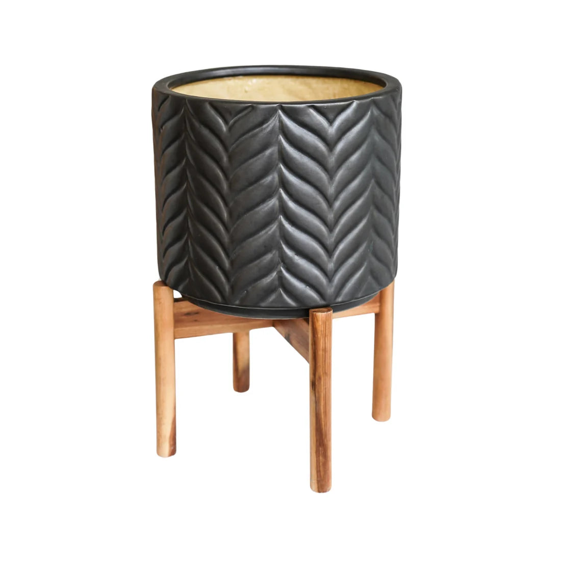 ivyline plant pot Ivyline Aspen Chevron Mercury Planter