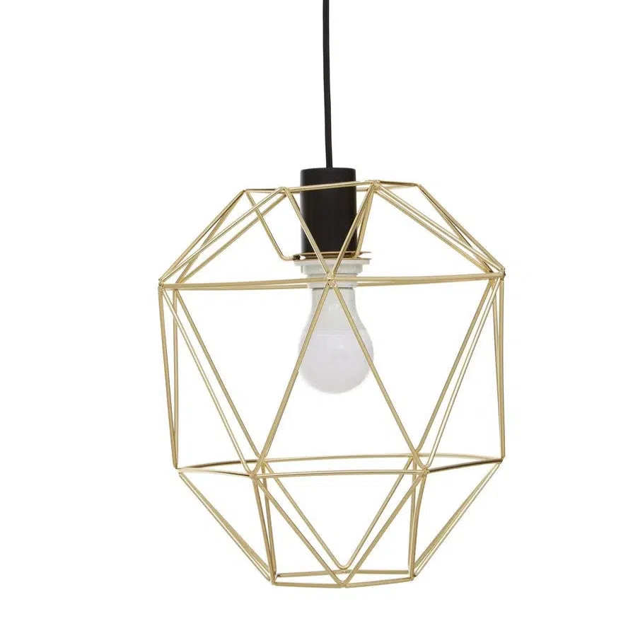 Beaumonde Home Geo Champagne Gold Pendant Light-Beaumonde
