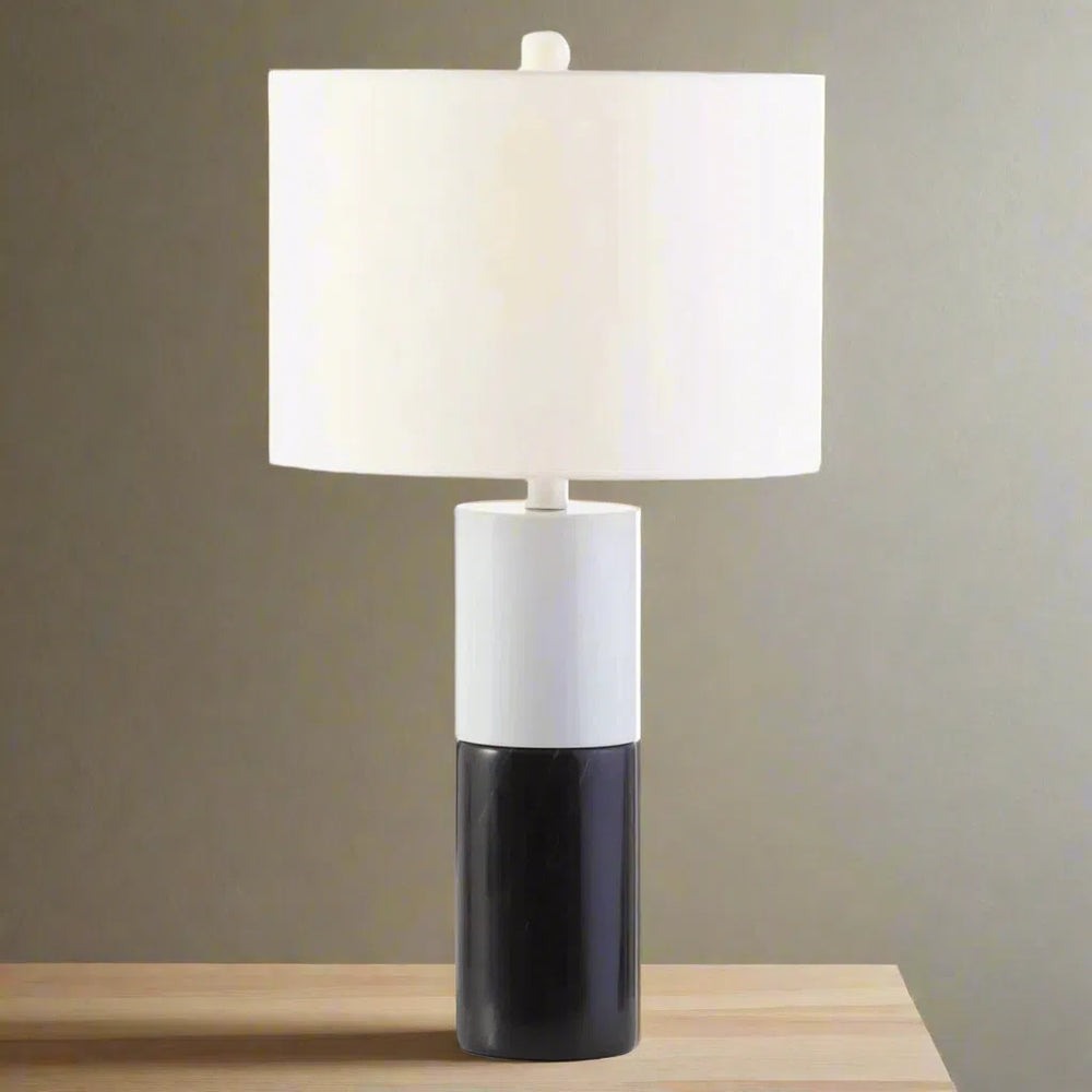 Beaumonde Home Eber Black Marble Table Lamp-Beaumonde