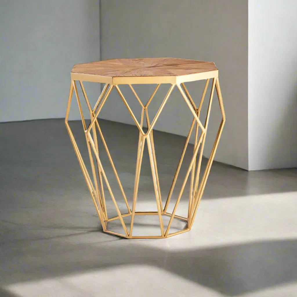 Beaumonde Home Joshi Octagonal Side Table-Beaumonde