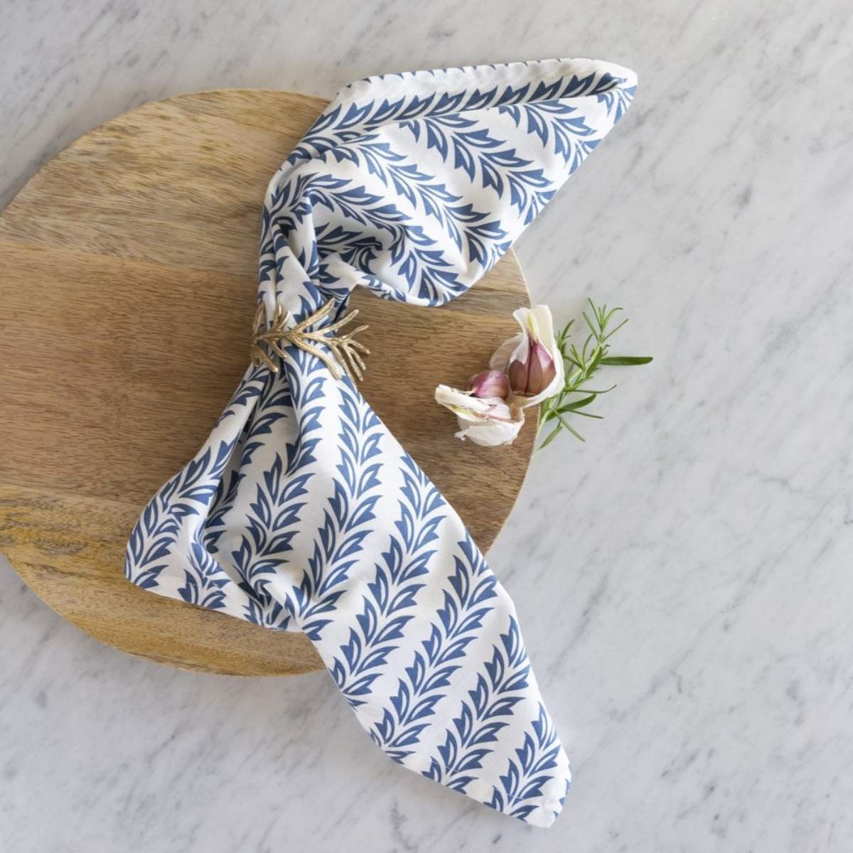 Grand Illusions 100% Cotton Napkin Vallarta Blue