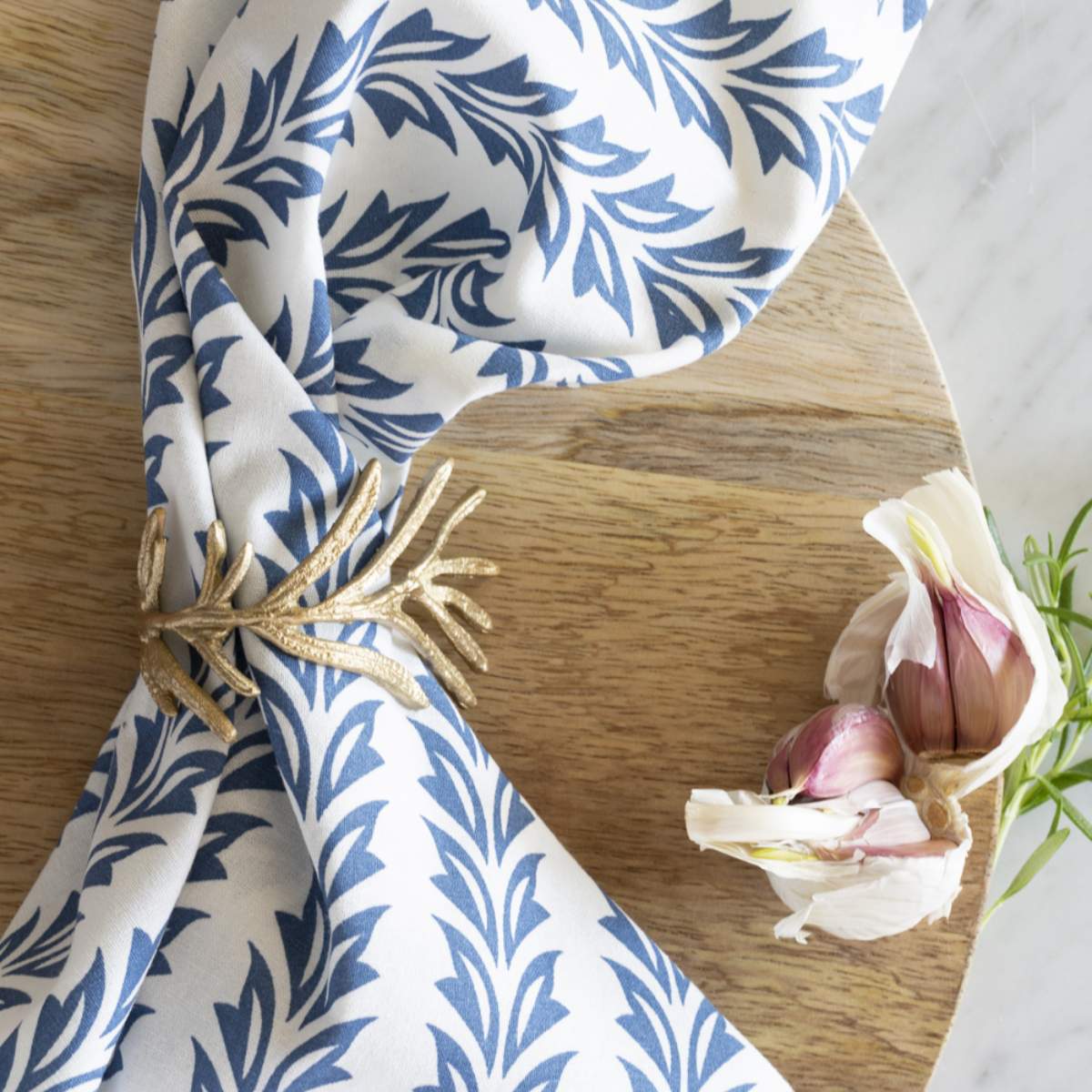 Grand Illusions 100% Cotton Napkin Vallarta Blue
