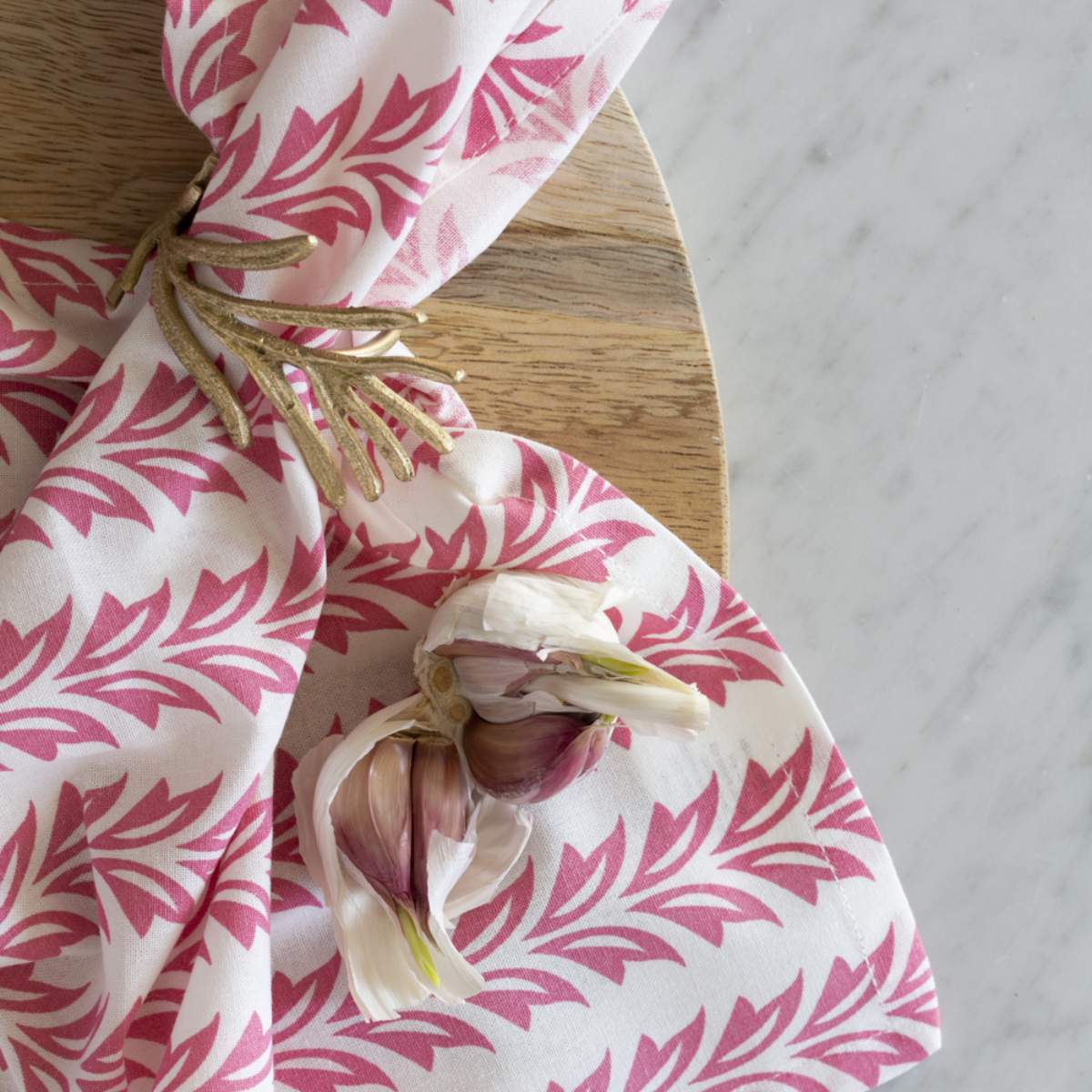 Grand Illusions 100% Cotton Napkin Vallarta Pink