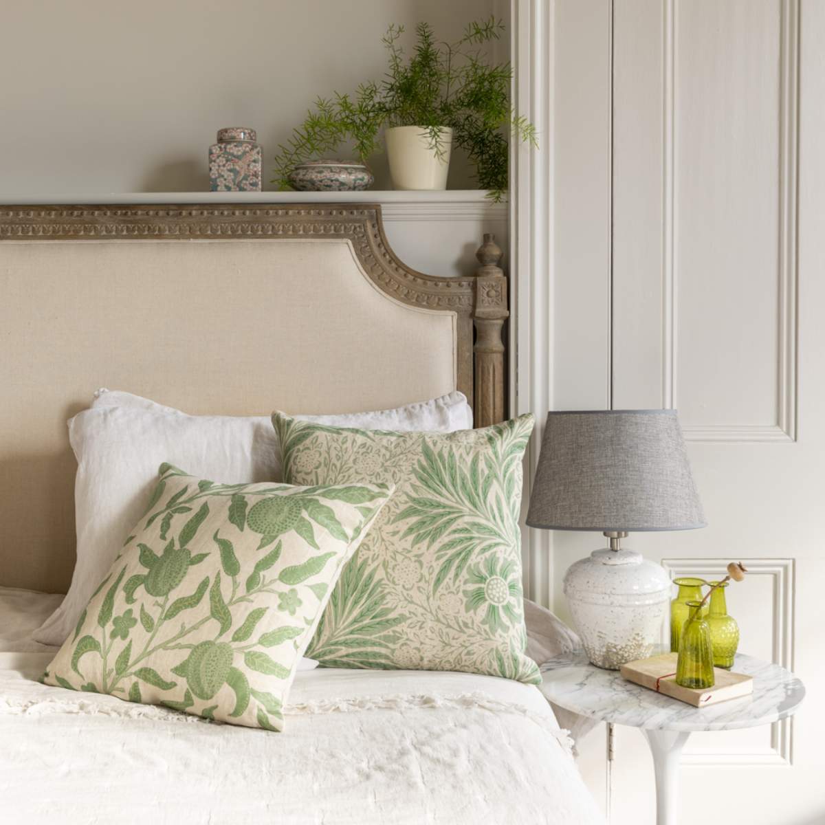 Grand Illusions 100% Linen Cushion Filled Eden 45x45cm