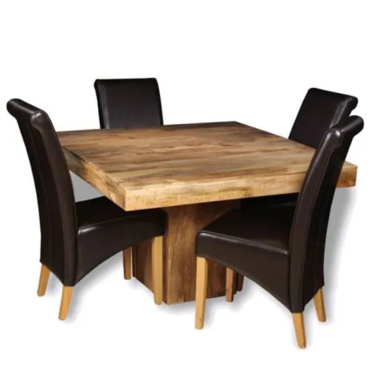 Trade Furniture 120cm Cube Dining Table & 4 Chairs