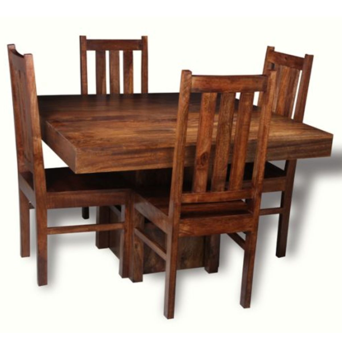 Trade Furniture 120cm Cube Dining Table & 4 Dakota Chairs