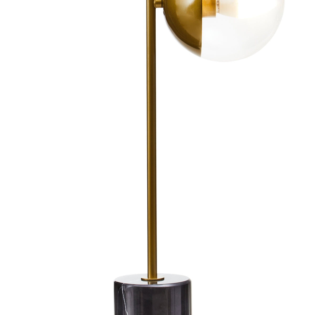 Beaumonde Home Revive Small Gold Finish Metal Table Lamp With Black Marble Base 10