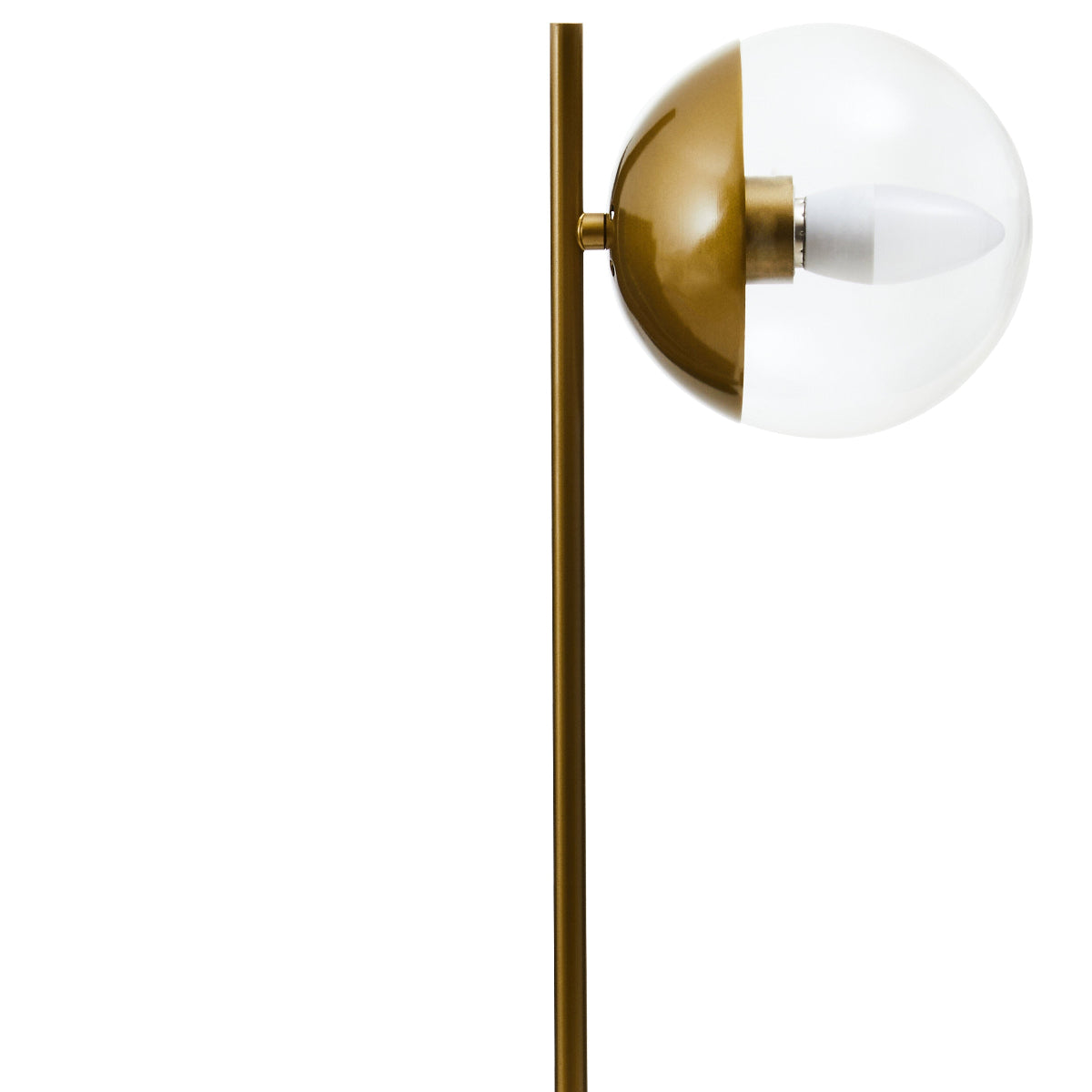 Beaumonde Home Revive Small Gold Finish Metal Table Lamp With Black Marble Base 6