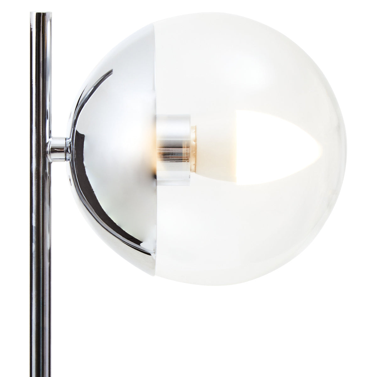 Beaumonde Home Revive Small Silver Finish Metal Table Lamp 11