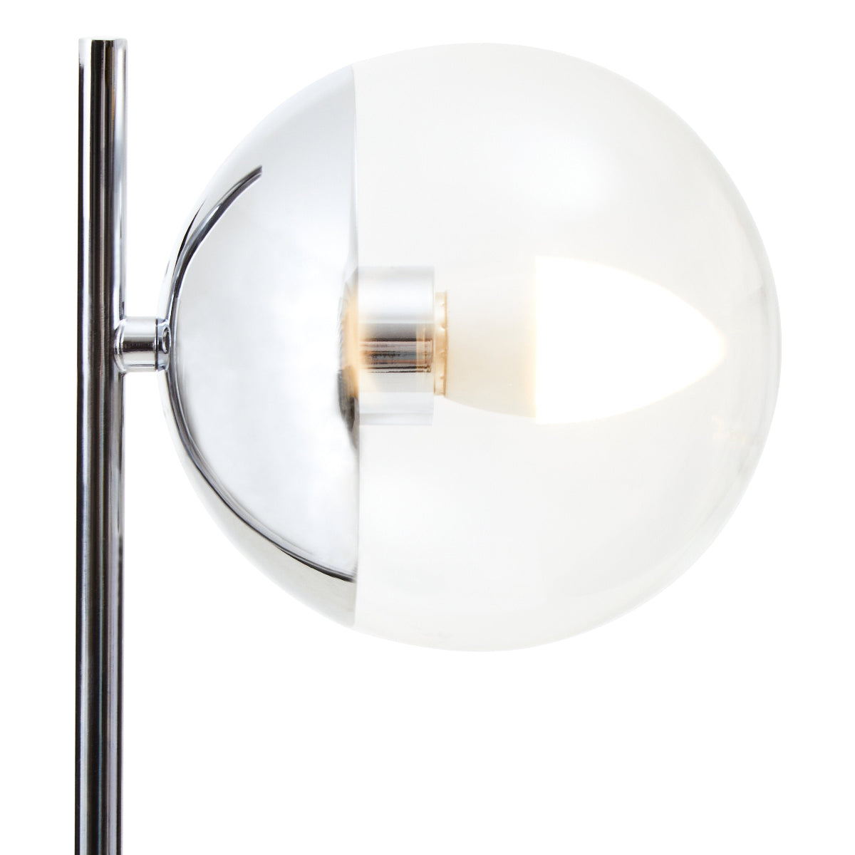 Beaumonde Home Revive Small Silver Finish Metal Table Lamp 3
