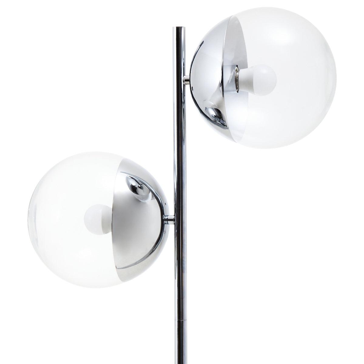 Beaumonde Home Revive Silver Finish Metal Floor Lamp 4