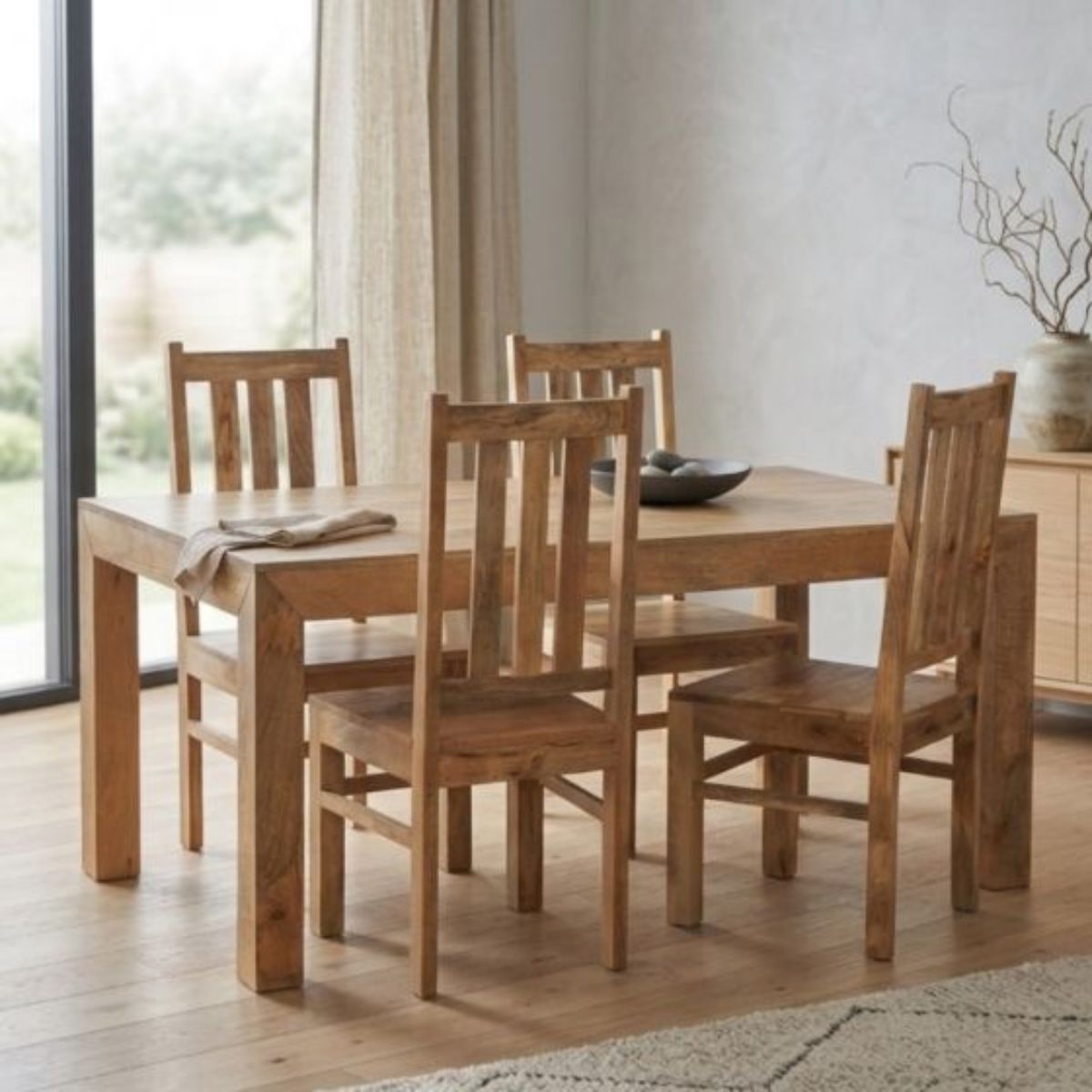 Trade Furniture 160cm Dining Table & 4 Dakota Chairs