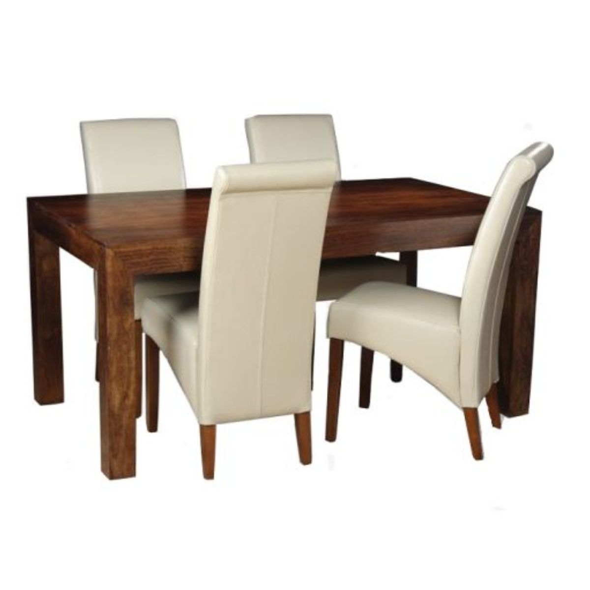 Trade Furniture 160cm Dining Table & 4 Rollback Dining Chairs
