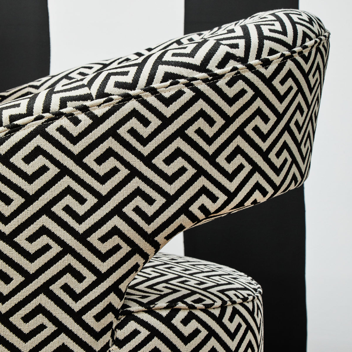 Beaumonde Home Regents Park Greek Key Design Cutout Lounge Chair 8