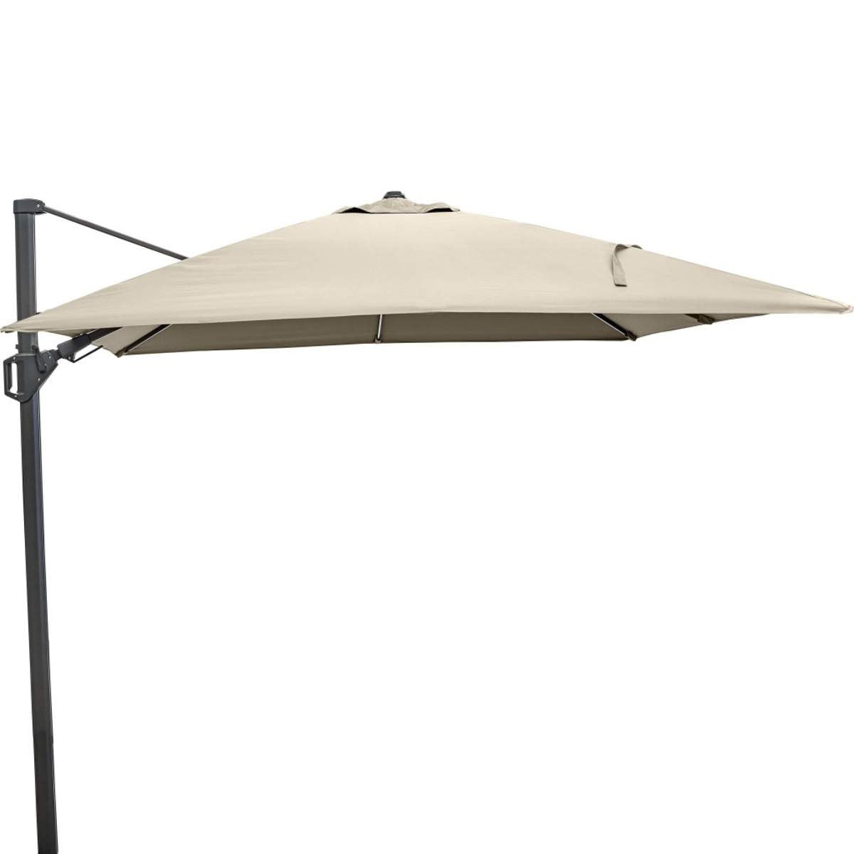 Beau&Co Glow Challenger T2 3m Square Champagne Free Arm Parasol