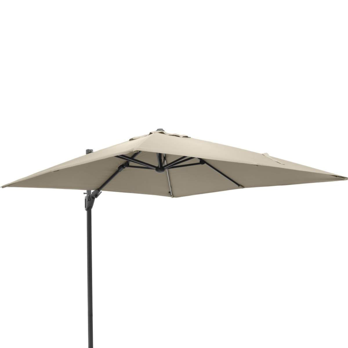 Beau&Co Glow Challenger T2 3m Square Champagne Free Arm Parasol