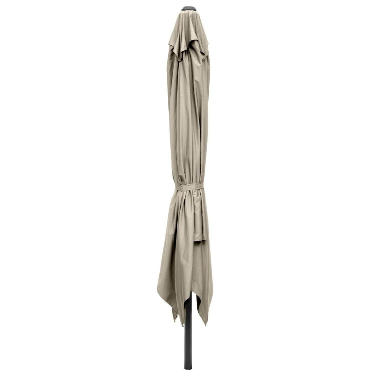 Beau&Co Glow Challenger T2 3m Square Champagne Free Arm Parasol