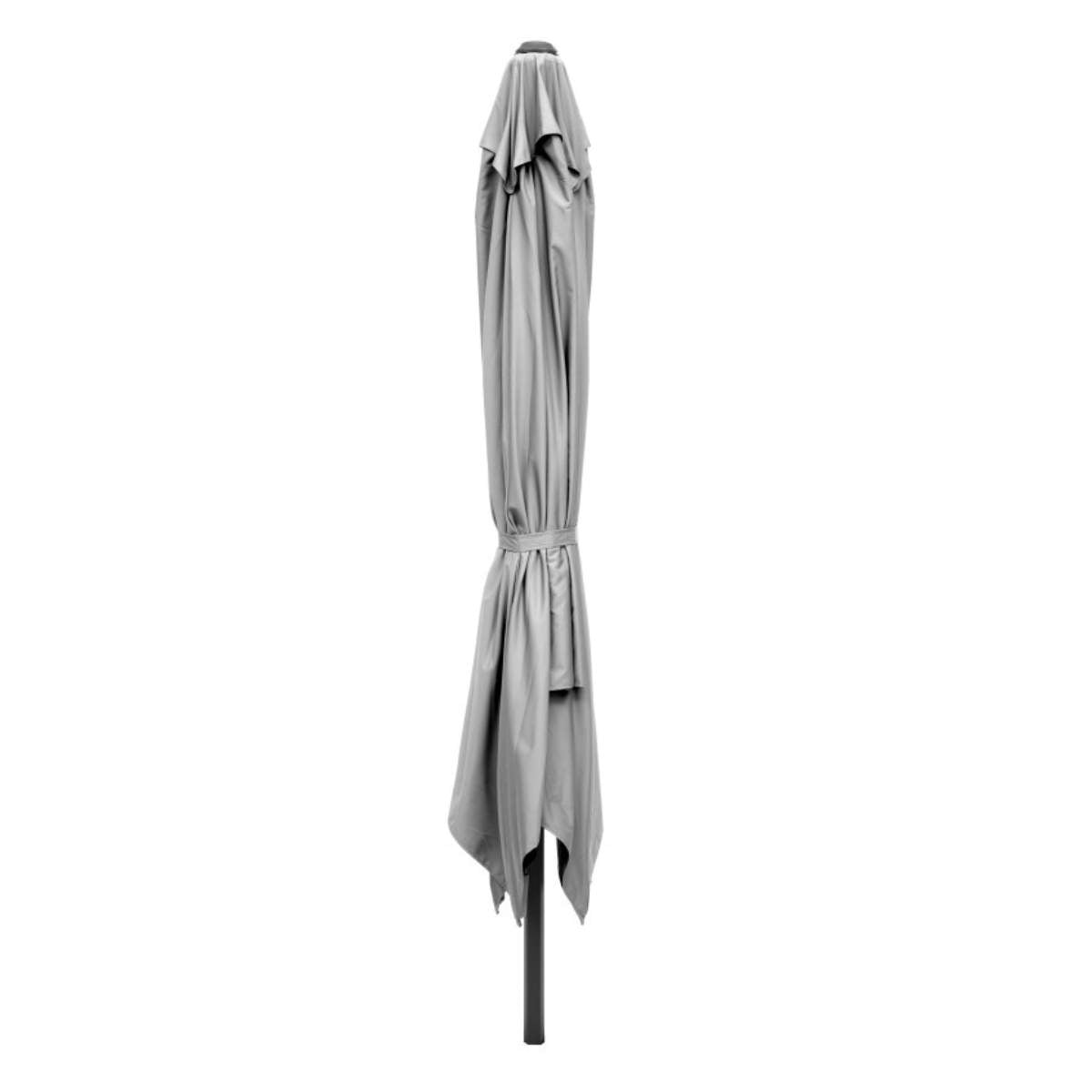Pacific Lifestyle Glow Challenger T2 3m Square Luna Grey Free Arm Parasol