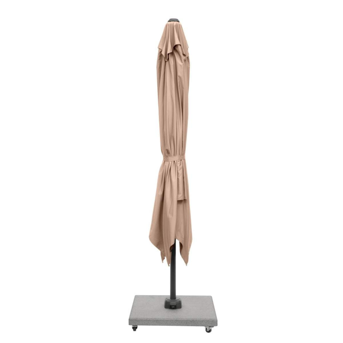 Pacific Lifestyle Glow Challenger T2 3m Square Taupe Free Arm Parasol
