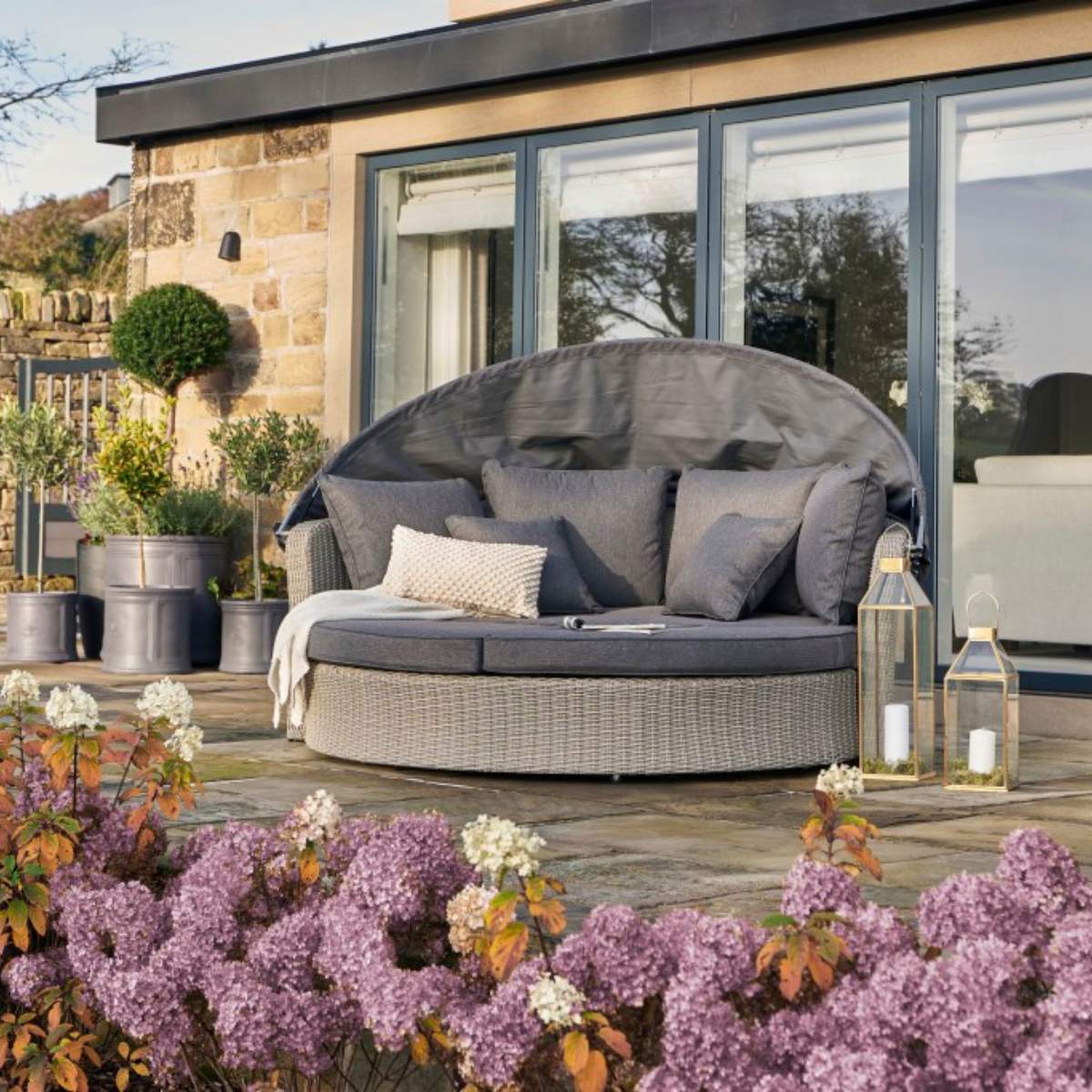 Beau&Co Stone Grey Bermuda Day Bed