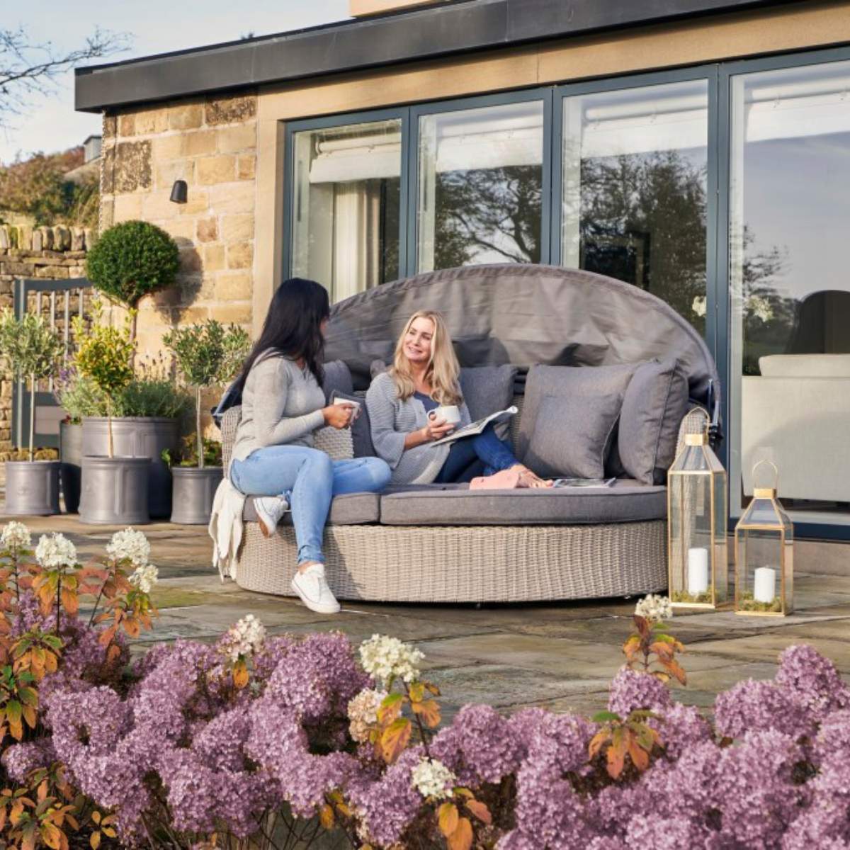 Beau&Co Stone Grey Bermuda Day Bed