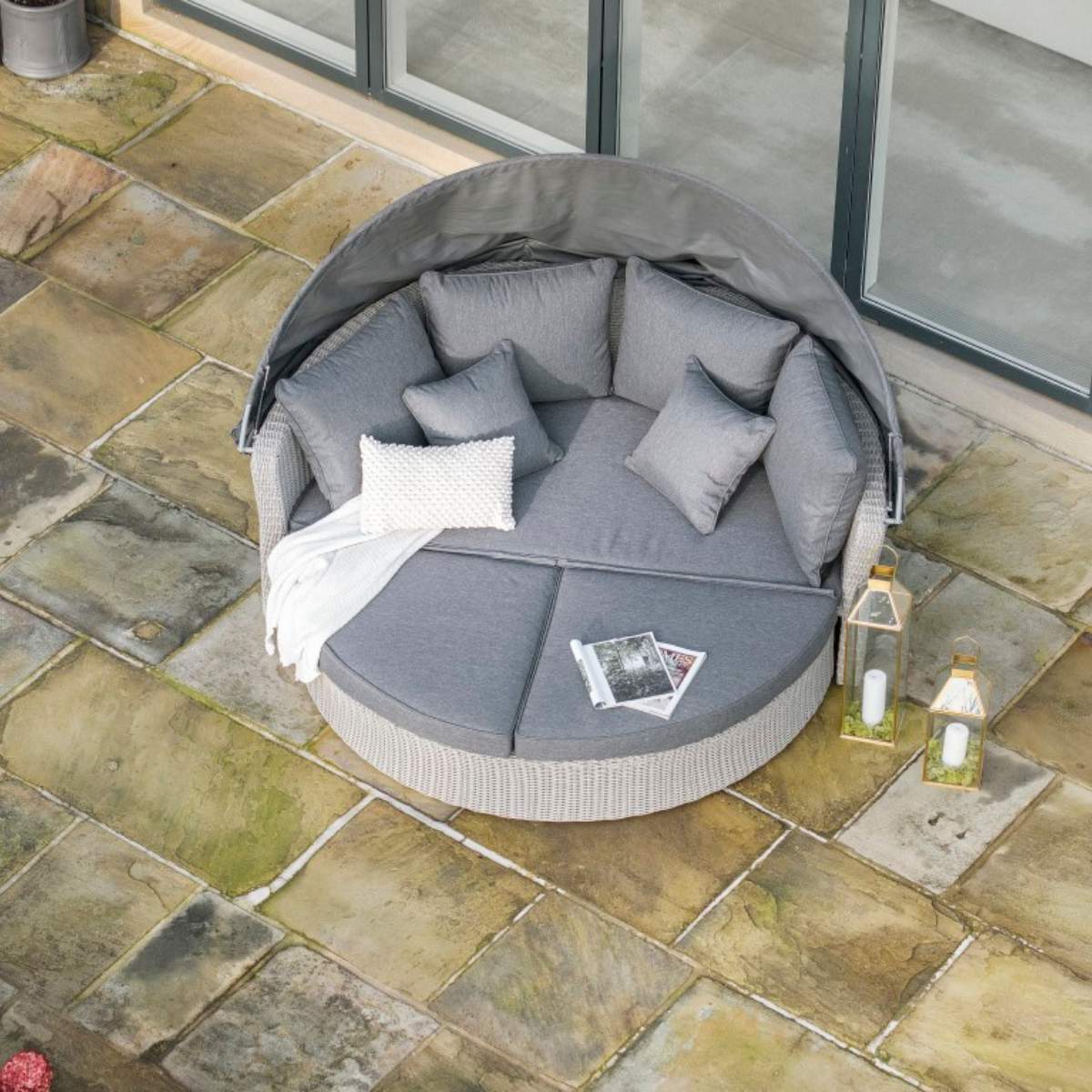 Beau&Co Stone Grey Bermuda Day Bed