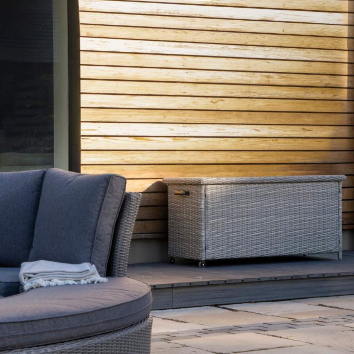 Pacific Lifestyle Slate Grey Small Cushion Box K/D