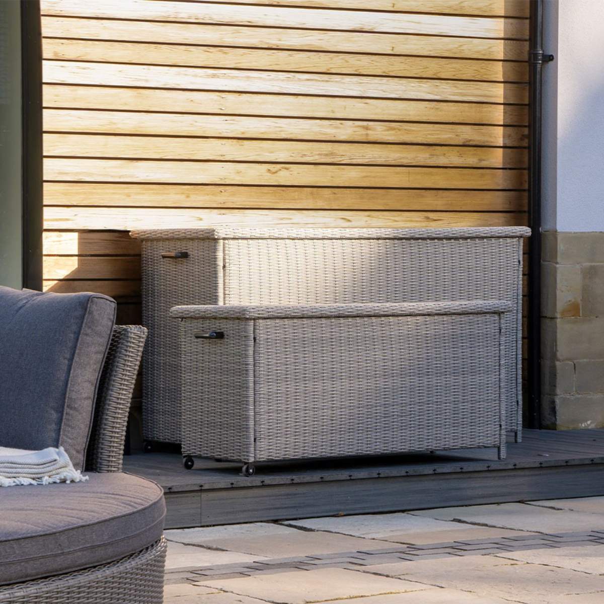 Pacific Lifestyle Stone Grey Small Cushion Box K/D