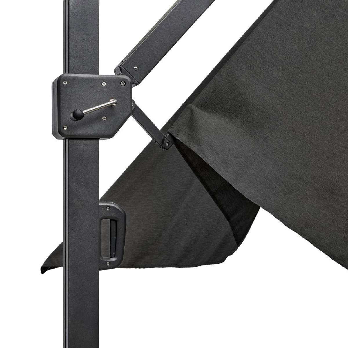 Beau&Co Icon Premium T1 4mx3m Rectangular Faded Black Parasol
