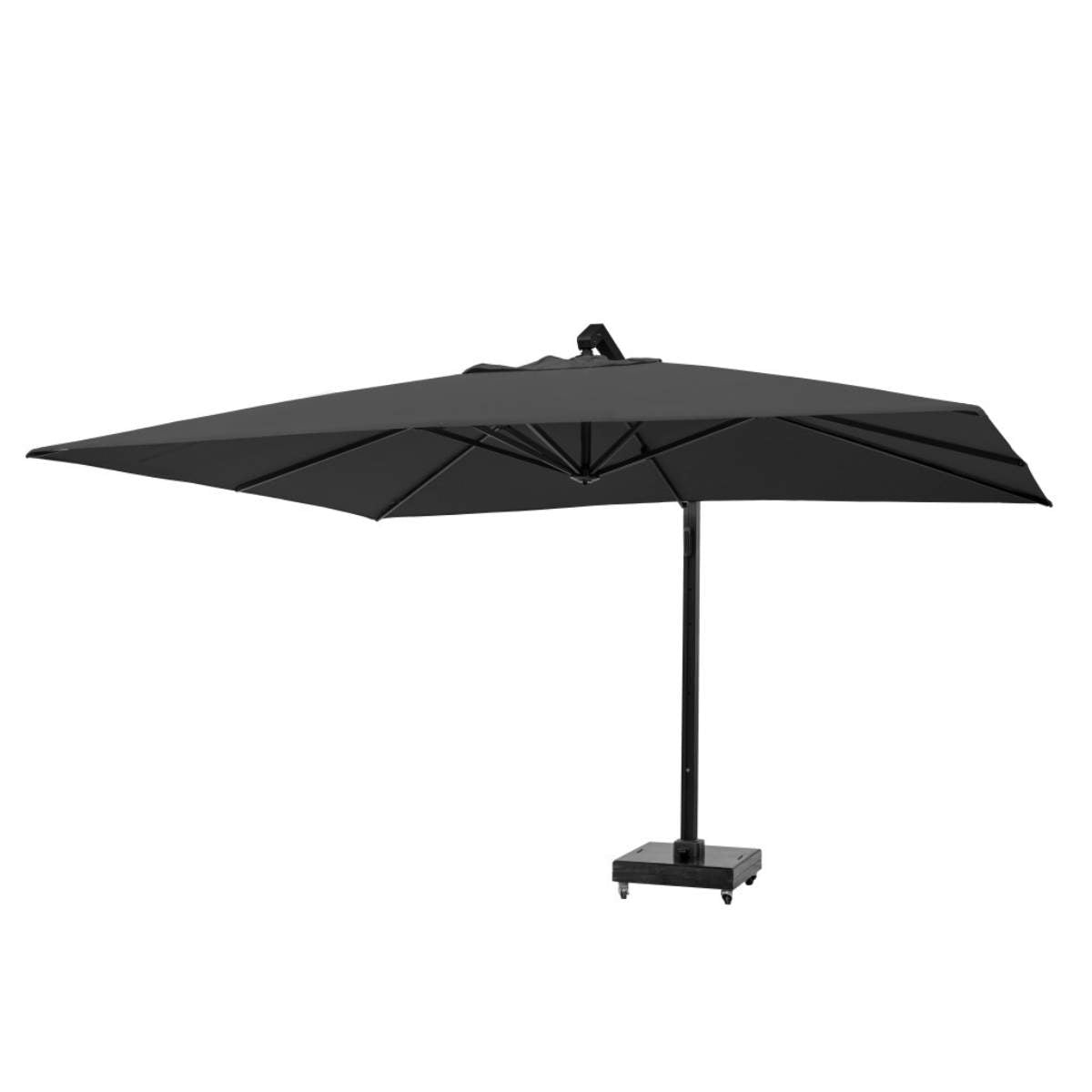 Beau&Co Icon Premium T1 4mx3m Rectangular Faded Black Parasol