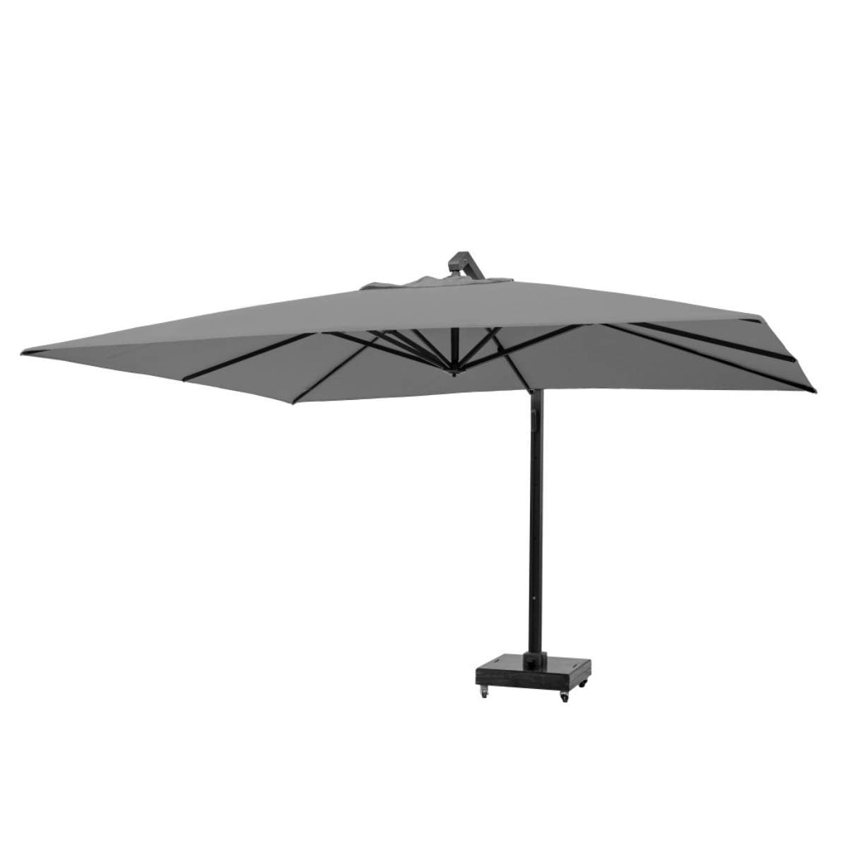 Beau&Co Icon Premium T1 4mx3m Rectangular Manhattan Grey Parasol