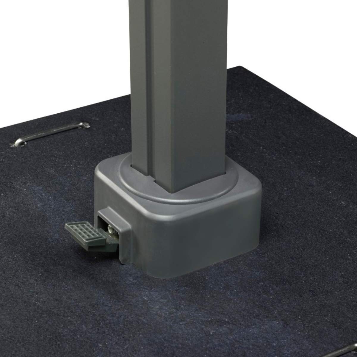 Beau&Co Icon Premium T1 4mx3m Rectangular Manhattan Grey Parasol