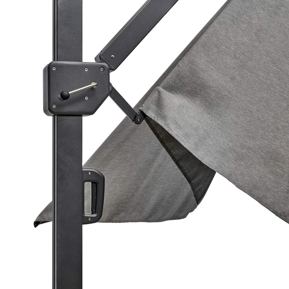 Beau&Co Icon Premium T1 4mx3m Rectangular Manhattan Grey Parasol