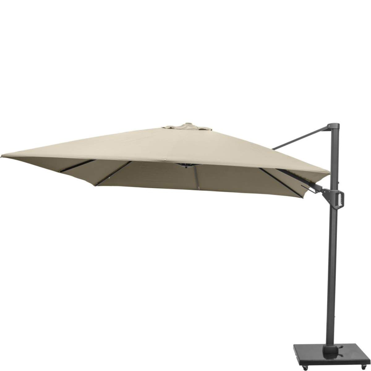 Pacific Lifestyle Challenger T2 3m Square Champagne Free Arm Parasol