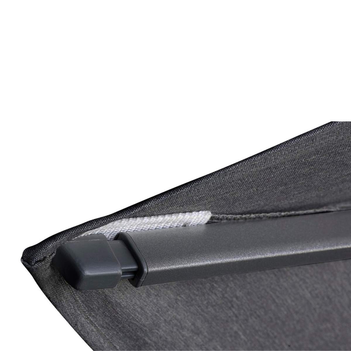 Beau&Co Challenger T2 3m Square Anthracite Free Arm Parasol