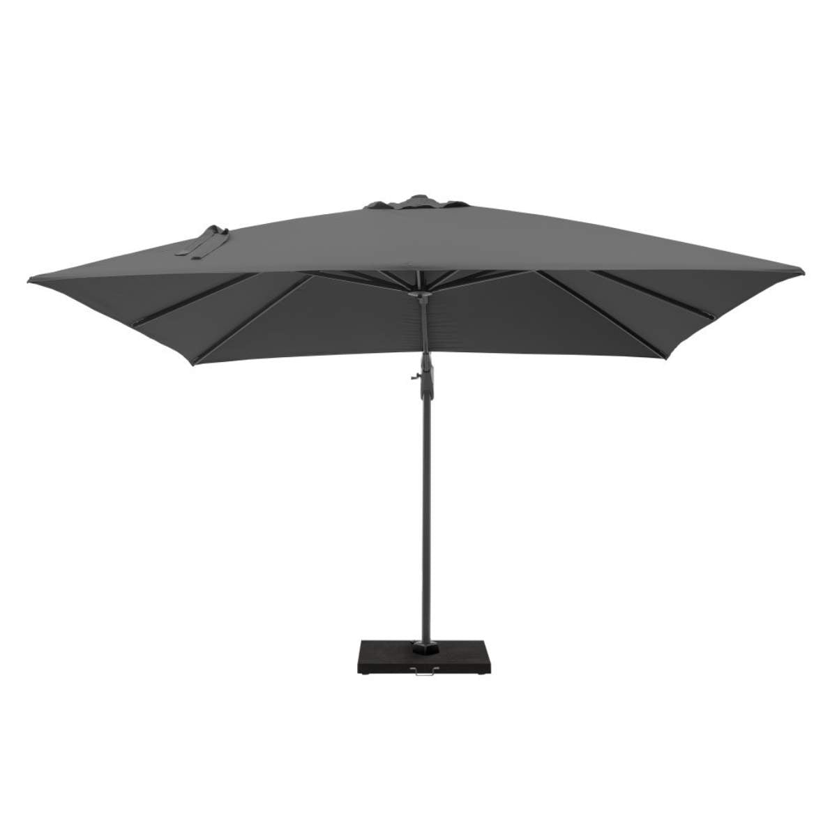 Beau&Co Challenger T2 3m Square Anthracite Free Arm Parasol