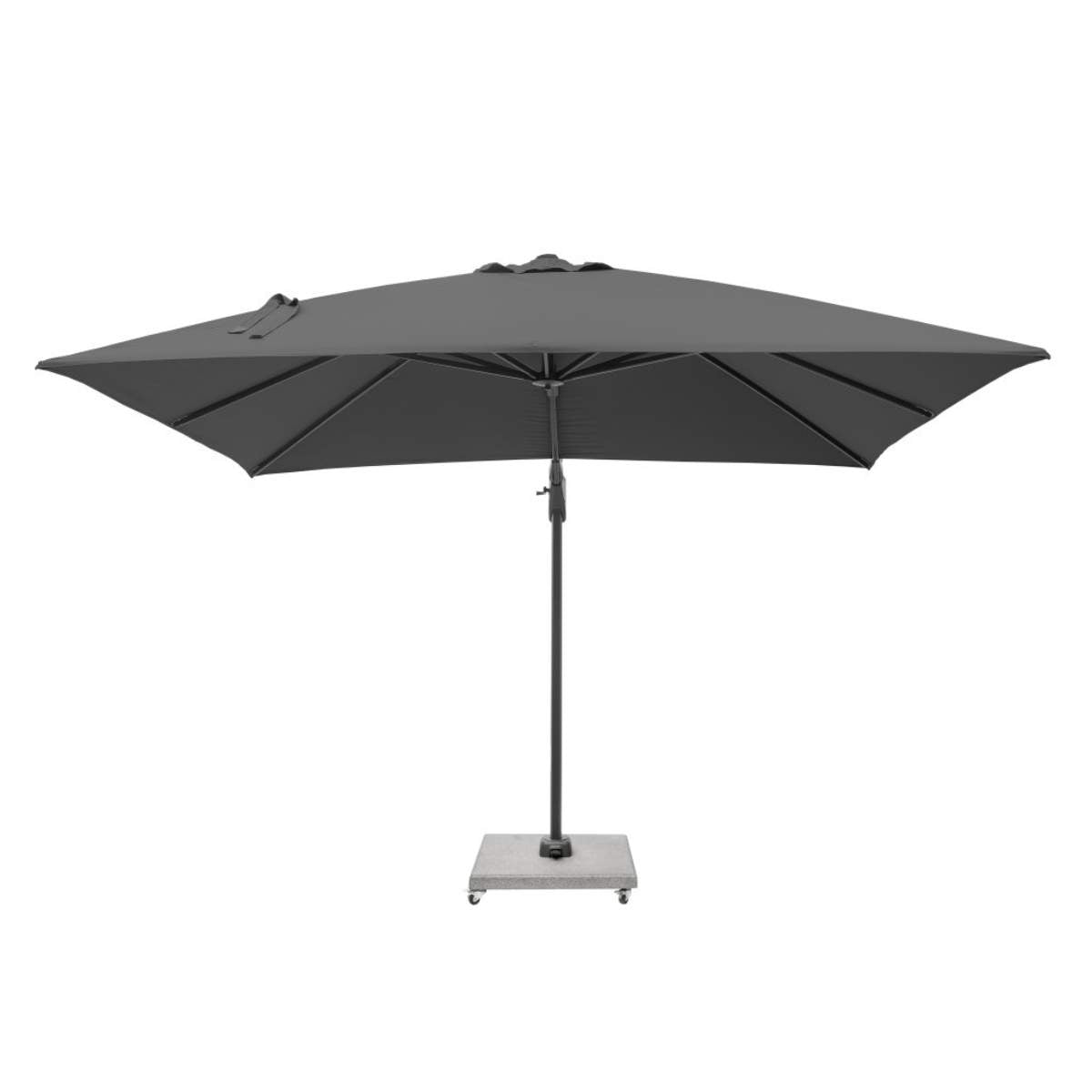 Beau&Co Challenger T2 3m Square Anthracite Free Arm Parasol