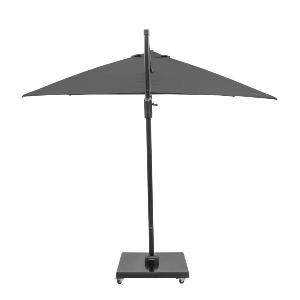 Beau&Co Challenger T2 3m Square Anthracite Free Arm Parasol